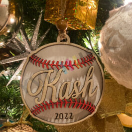 Baseball or Softball Ornament – Personalized