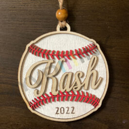 Baseball or Softball Ornament – Personalized