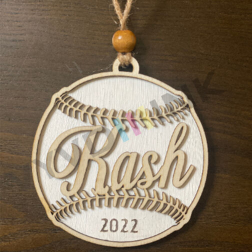 Baseball or Softball Ornament - Personalized - Image 4